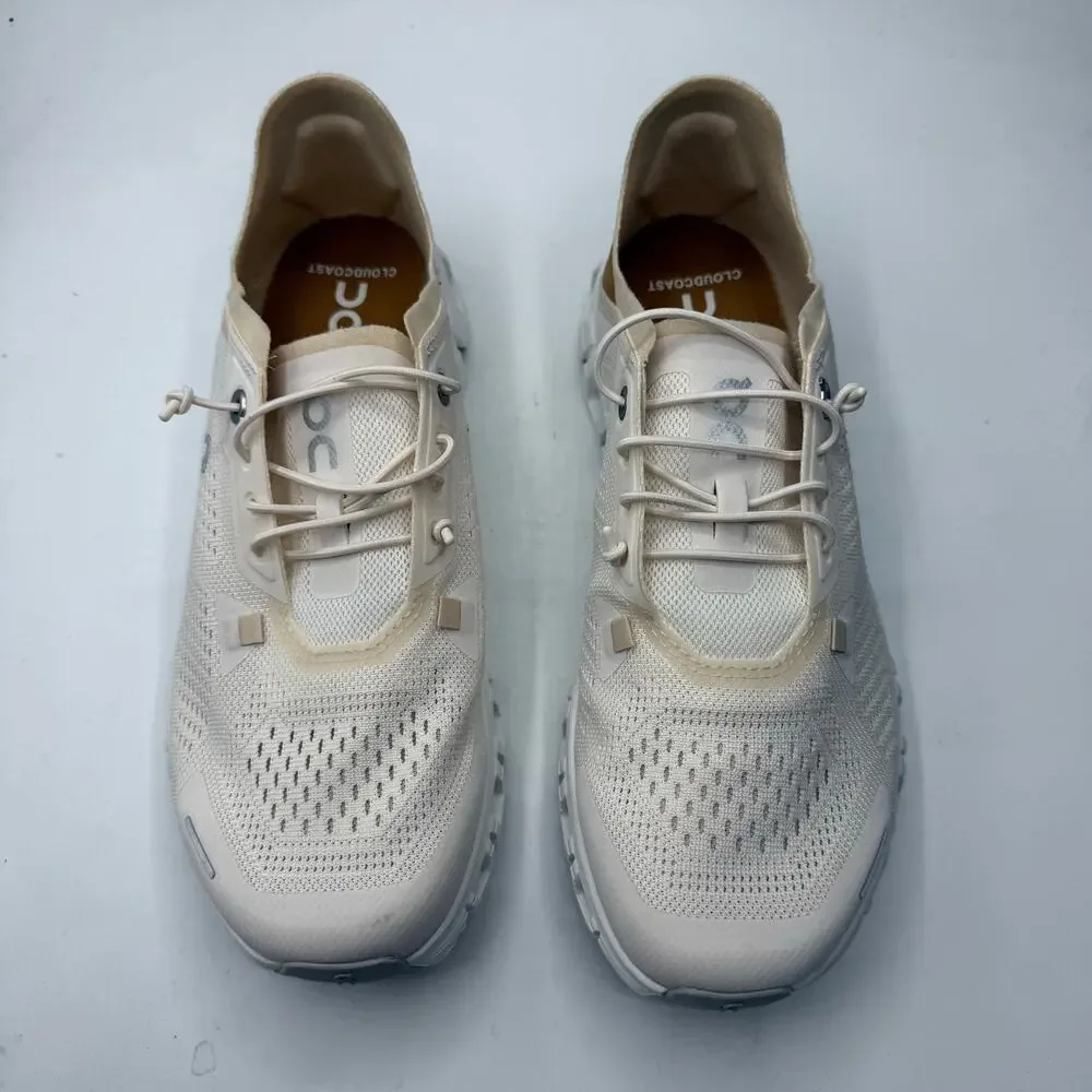 NEW On Running Cloud 6 Coast Women's Sneakers in Gardenia / Sphinx Size US 7 - Picture 3 of 9